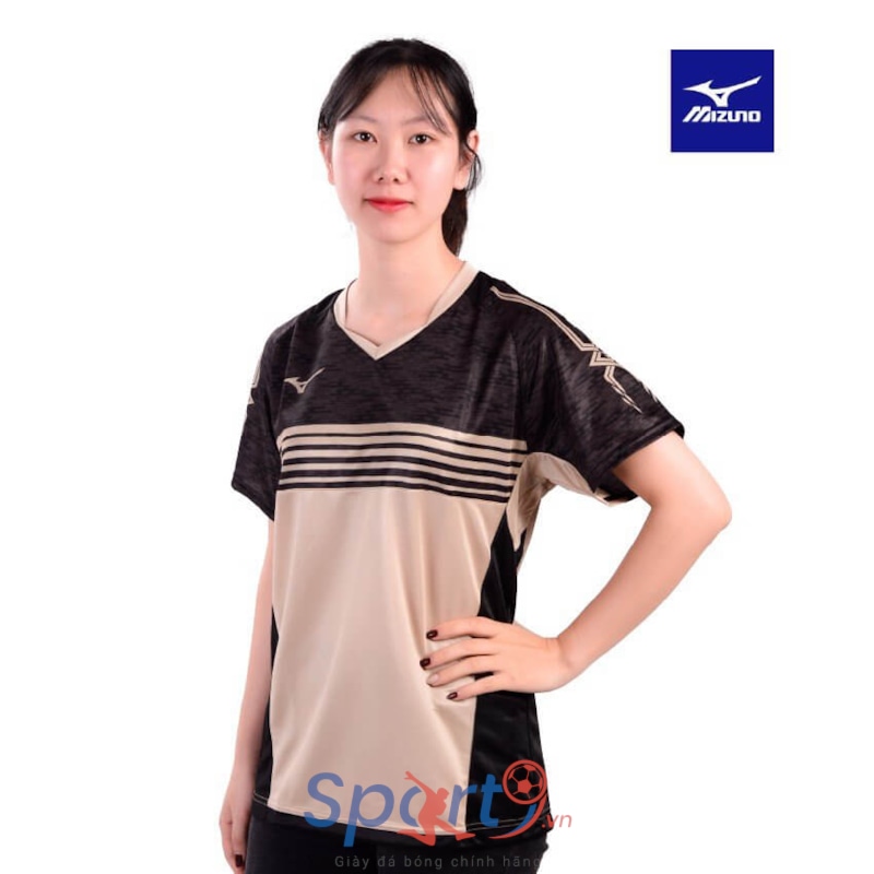 MIZUNO ÁO T-SHIRT CẦU LÔNG MIZUNO TRẮNG XANH